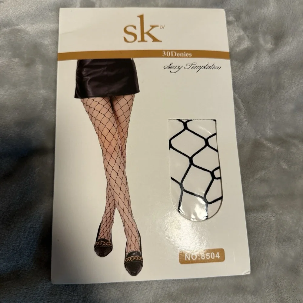 SK Sexy Temptation‎ Black Fishnet Stockings